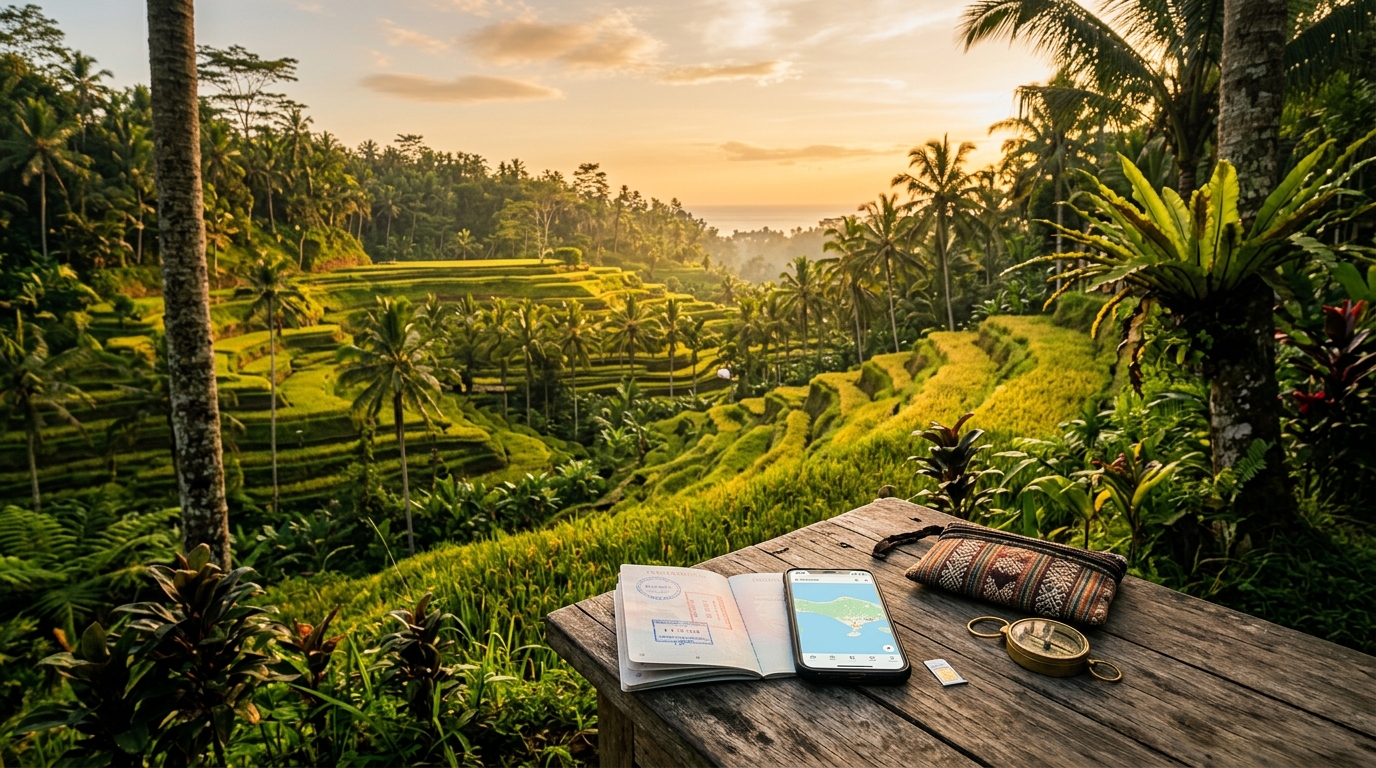 SIM locale ou eSIM internationale à Bali ? Le guide indispensable pour les stagiaires (3 à 6 mois)